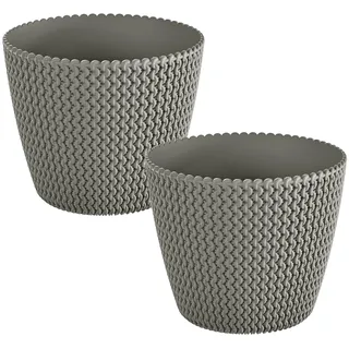 Wellhome Ø Runder Topf 29.5x24.9 Cm 2 Einheiten - Grey - One Size
