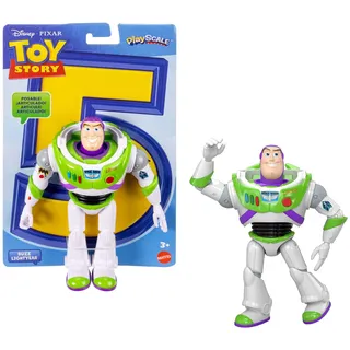Mattel Toy Story Buzz Lightyear Actionfigur, ca. 18 cm groß, 10 Bewegungspunkte, mehrfarbig