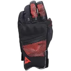 Dainese - Fulmine D-Dry® Gloves, Winter Motorradhandschuhe, Knöchelschützer, Handschuhe mit thermischer Polsterung, Touchscreen, Mann, Schwarz/Schwarz/Rot, XXL