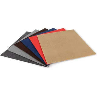 Floordirekt Teppichfliesen Scene - Bodenbelag aus Nadelfilz - 40x40 cm - selbstklebend & antistatisch - Filzfliese für Büro und Gewerbe - Filzteppich (Braun, 4 m2)