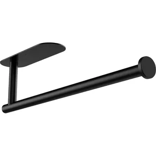 Gewtur Küchenrollenhalter, Selbstklebend Kuchenroller Halter Wand, Schwarz Edelstahl Küchenrollenhalter für Alle Küchenpapier