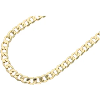 Panzerkette LUIGI MERANO "Kette Panzerkette, Gold 585" Gr. 45, gold, Halsketten, Herren, 45, Gelbgold 585, Panzerkette