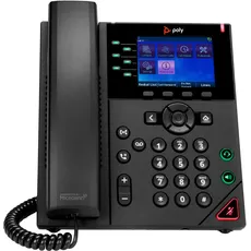 HP Poly OBi VVX 350 6-IP PH PoE-e, Telefon, Schwarz