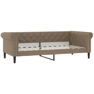 vidaXL Tagesbett Cappuccino-Braun 100x200 cm Kunstleder