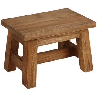 Holz-Hocker Ranch 30x20x20cm Blumenhocker Schemel Tritthocker Fußbank Sitzhocker