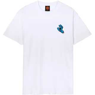 Santa Cruz Screaming Hand Chest Kurzarm-t-shirt - White - L