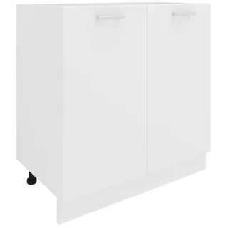 VCM Unterschrank Küchenschrank 80 x 46 x 82 cm Weiß