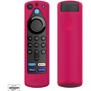 Brandneue Fernbedienungshülle „Made for Amazon“ für die Alexa-Sprachfernbedienung (3. Gen.) – magenta