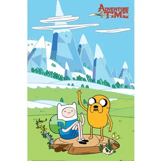 Pyramid International ADVENTURE TIME Maxi-Poster – Ice Mountains Design gedruckt auf Qualitätspapier – 90 cm x 60 cm – Einheitsgröße