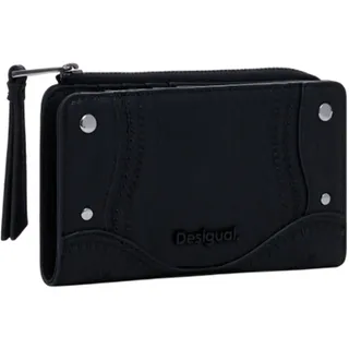 DESIGUAL Mone Embro Patch Emma Medium Geldbörse Damen schwarz
