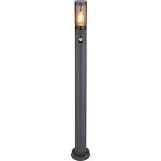GLOBO Außenleuchte Edelstahl 110 cm inkl. Bewegungsmelder grau