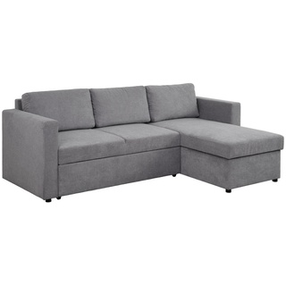 CARRYHOME Ecksofa Grau, - 230x155 cm