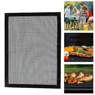 Grillgitter Antihaft BBQ Grill Unterlage Schale gitter Non-Stick Mesh