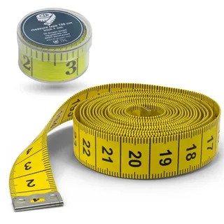 TK Gruppe Timo Klingler 2 in 1 - Massband Maßband cm + INCH Schneidermaßband 150 cm in Aufbewahrungsbox