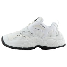 Armani Exchange Damen Vedder, Microsuede clean Essential Look Sneaker, Op. White+ op. White, 38.5 EU
