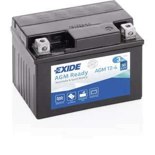 Exide AGM12-4 Exide Motorradbatterie 12V (4908)