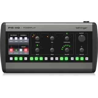 Behringer P16-HQ Channel Personal Monitoring Mixer Hochwertige D/A-Wandlung und Präzise Klangregelung