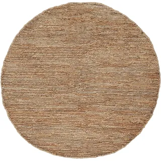 carpetfine Nala Juteteppich Naturfaser« rund beige Ø 60 cm | Moderner Teppich für Wohn- und Formen, quadratisch, rund,