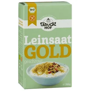 Bauckhof Leinsaat Gold geschrotet glutenfrei 200 g