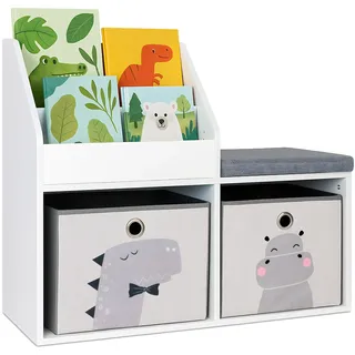 Relaxdays Kinderregal Relaxdays 79 x 72 x 31 cm MDF mehrfarbig
