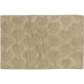 Jute & Co. Bad Rom Teppich, Dim. 60 x 90 cm, Farbe, 100% Baumwolle, beige, one Size