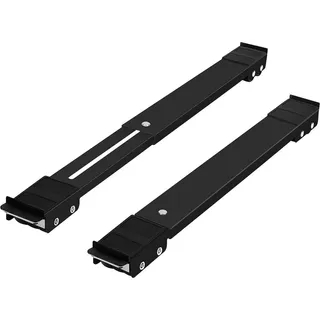 Waschmaschinen Untergestell Schwarz mit Rollen und Bremse Belastung: 300 kg Trockner Kühlschrank Podest Sockel - Schwarz