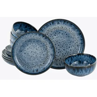 CreaTable Allround Magic Tafelservice 12-tlg. Blau/Schwarz