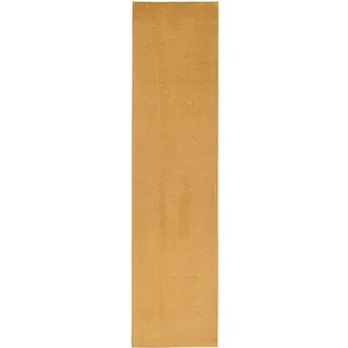 Snapstyle Läufer Hochflor Shaggy Teppich 100 x 200 cm Currygelb