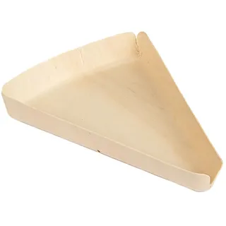 50 Stück – dreieckige Barren 'Wood', 21 x 14 cm, natürliches Holz