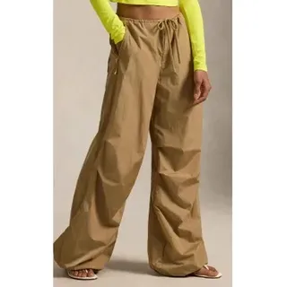 Polo Ralph Lauren für Damen. 211A93248001 Braune Fallschirmhose (S), Lässig, Recyceltes Nylon