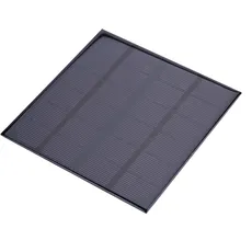 DEWIN Solarpanel, Monokristallines Solarpanel DC-Ausgang 3W 6V -Solarpanel Solarmodul Batterielampe Ladegerät Netzteil