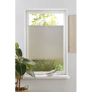 OTTO home Plissee "LAHOLM" Lichtschutz ohne Bohren verspannt Fixmaß, Bestseller mit über 4000-Bewertungen, für Fenster & Tür, creme