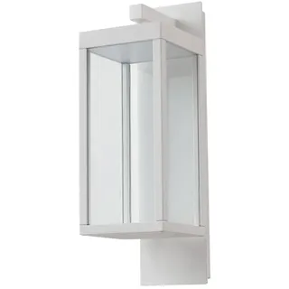 Lucande LED Wandleuchte außen Ferdinand (spritzwassergeschützt (Modern) in Weiß aus Aluminium (1 flammig,) - Außenwandleuchten Wandlampe Led Außenlampe Outdoor für