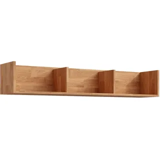 Linea Natura Wandregal , Eichefarben , Holz , Eiche , massiv , 130x22x25 cm , Beimöbel erhältlich, in verschiedenen Holzarten erhältlich , Kleinmöbel