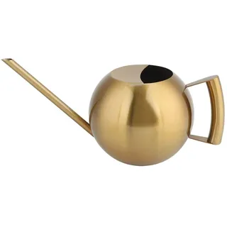 Gießkanne für Zimmerpflanzen 1L, Gold, Lange Tülle aus Edelstahl, Präzisionsgießkanne zum Bewässern von Topfpflanzen, Goldfarben