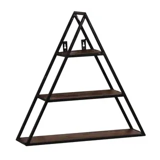 SIT Möbel Wandregal Panama 50 x 13 x 50 cm Schwarz