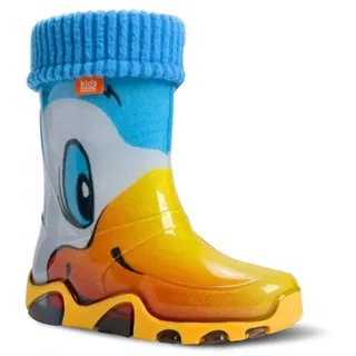 DEMAR Kinder Gummistiefel gefüttert STORMER LUX (Size 32/33 EU) Ente