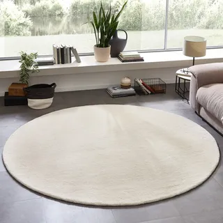 my home Wollteppich »Gabbo Natur, Handgefertigt, Teppich, reine Wolle, meliert« rund 14 mm Höhe besonders weich und dicht