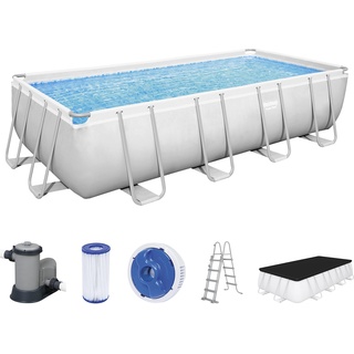 BESTWAY Power Steel Frame Pool Set 549 x 274 x 122 cm inkl. Filterpumpe