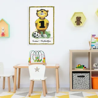 LuckyLinde Leinwandbild »Der kleine Tiger - Fußballfan« Ente Enten Figuren Filmfiguren Motivationsbilder Schriftzug Sport Sprüche Tiere Tiger little star 1 Stk. tlg. Exklusive JANOSCH Kindermotive, bunt