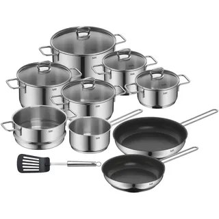 Silit Alicante Topf-Set 10-tlg. Fleischtopf 16 + Fleischtopf 20 + Fleischtopf 24 + Bratentopf 16 + Bratentopf 20 + Kasserolle 16 + Pfanne 24 + Pfanne 28 + Dampfgareinsatz