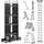 7-in-1-Multifunktionsleiter Teleskopleiter 4 Stufen