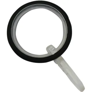 GARDINIA Gardinenringe Kreta mit Gleiteinlage Schwarz