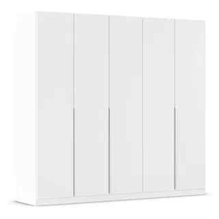 Rauch Möbel Alabama, Kleiderschrank für Schlafzimmer, Kinderzimmer, Wohnzimmer, Garderobe, Flur, 5-türig, mit Zubehör Basic, Farbe Weiß, Breite 226 cm