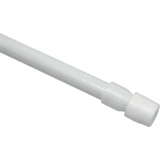 GARDINIA Klemmstangen, Ausdrehbar, Gardinenstange ohne Bohren und Schrauben, Ø 6/8 mm, 60-90 cm, Weiß, 2 Stück