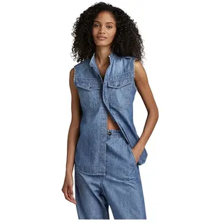 G-star D23320-d307 Ärmelloses Hemd - Faded Ionic Blue - XL