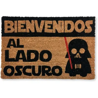 KOKO DOORMATS Fussmatte aussen - Türmatte außen kokosmatte mit antirutsch PVC - Fußmatte lustig Bienvenido AL LADO Oscuro Design - Outdoor Doormat - Größe: 60 x 40 x 1.5 cm.