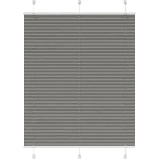 Plissee Anthrazit 110x100 cm Stoffbreite 109,4 cm Polyester - Grau