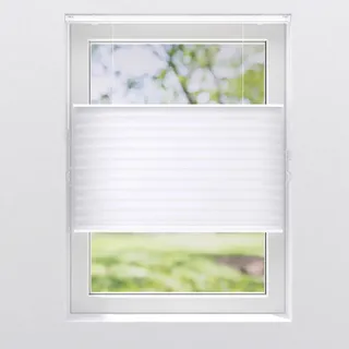 Mid.you Plissee , Weiß , Kunststoff, Textil , 60x130 cm , Reach , Länge universell einstellbar , Heimtextilien, Vorhänge, Plissees