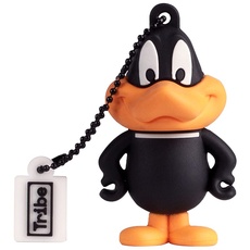 Tribe - USB Stick 32 GB Daffy Duck - Flash Memory 2.0, Original-Figuren Looney Tunes, mit Windows, Linux und Mac kompatibler USB Stick, Mehrfarbig